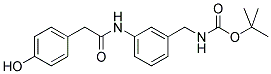 [3-[2-(4-HYDROXY-PHENYL)-ACETYLAMINO]-BENZYL]-CARBAMIC ACID TERT-BUTYL ESTER Struktur