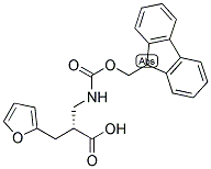 (R)-2-[(9H-FLUOREN-9-YLMETHOXYCARBONYLAMINO)-METHYL]-3-FURAN-2-YL-PROPIONIC ACID Struktur