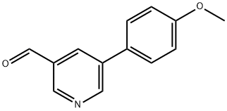 5-(4-METHOXYPHENYL)NICOTINALDEHYDE Struktur