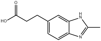 3-(2-METHYL-1H-BENZOIMIDAZOL-5-YL)-PROPIONIC ACID Struktur