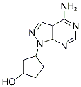 CYCLOPENTANOL, 3-(4-AMINO-1H-PYRAZOLO[3,4-D]PYRIMIDIN-1-YL)- Struktur