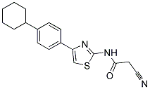 2-CYANO-N-[4-(4-CYCLOHEXYLPHENYL)-1,3-THIAZOL-2-YL]ACETAMIDE Struktur