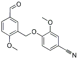 4-[(5-FORMYL-2-METHOXYBENZYL)OXY]-3-METHOXYBENZONITRILE Struktur