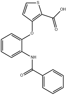 3-[2-(BENZOYLAMINO)PHENOXY]-2-THIOPHENECARBOXYLIC ACID Struktur