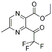 5-METHYL-3-(2,2,2-TRIFLUORO-ACETYL)-PYRAZINE-2-CARBOXYLIC ACID ETHYL ESTER Struktur