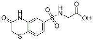 [[(3-OXO-3,4-DIHYDRO-2H-1,4-BENZOTHIAZIN-6-YL)SULFONYL]AMINO]ACETIC ACID Struktur