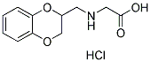 [(2,3-DIHYDRO-BENZO[1,4]DIOXIN-2-YLMETHYL)-AMINO]-ACETIC ACID HYDROCHLORIDE Struktur