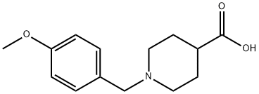 1-(4-METHOXY-BENZYL)-PIPERIDINE-4-CARBOXYLIC ACID HYDROCHLORIDE Struktur