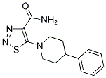 5-(4-PHENYLPIPERIDIN-1-YL)-1,2,3-THIADIAZOLE-4-CARBOXAMIDE Struktur