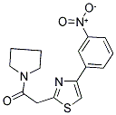 4-(3-NITROPHENYL)-2-(2-OXO-2-PYRROLIDIN-1-YLETHYL)-1,3-THIAZOLE Struktur