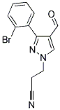 3-[3-(2-BROMOPHENYL)-4-FORMYL-1H-PYRAZOL-1-YL]PROPANENITRILE Struktur