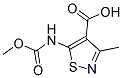 5-[(METHOXYCARBONYL)AMINO]-3-METHYLISOTHIAZOLE-4-CARBOXYLIC ACID Struktur