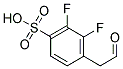 2,3-DIFLUORO-4-SULFO-PHENYLACETALDEHYDE Struktur