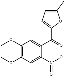 (4,5-DIMETHOXY-2-NITRO-PHENYL)-(5-METHYL-FURAN-2-YL)-METHANONE Struktur