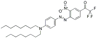 4'-DIOCTYLAMINO-2-NITRO-4-TRIFLUOROACETYLAZOBENZENE Struktur