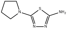 5-PYRROLIDIN-1-YL-1,3,4-THIADIAZOL-2-AMINE Struktur