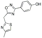 4-[5-[(4-METHYL-1,3-THIAZOL-2-YL)METHYL]-1,2,4-OXADIAZOL-3-YL]PHENOL Struktur