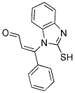 (2Z)-3-(2-MERCAPTO-1H-BENZIMIDAZOL-1-YL)-3-PHENYLACRYLALDEHYDE Struktur