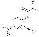 2-CHLORO-N-(2-CYANO-4-NITROPHENYL)PROPANAMIDE Struktur