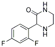 3-(2,4-DIFLUORO-PHENYL)-PIPERAZIN-2-ONE Struktur