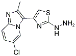 [4-(6-CHLORO-2-METHYL-IMIDAZO[1,2-A]PYRIDIN-3-YL)-THIAZOL-2-YL]-HYDRAZINE Struktur