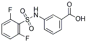 3-(2,6-DIFLUOROPHENYLSULFONAMIDO)BENZOIC ACID Struktur