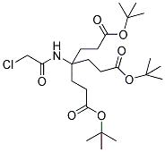 DI-TERT-BUTYL 4-(N-CHLOROACETYL)AMINO-4-[2-(TERT-BUTOXYCARBONYL)ETHYL]HEPTANEDIOATE Struktur