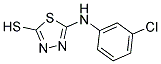 5-[(3-CHLOROPHENYL)AMINO]-1,3,4-THIADIAZOLE-2-THIOL Struktur