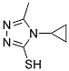 4-CYCLOPROPYL-5-METHYL-4H-1,2,4-TRIAZOLE-3-THIOL Struktur