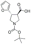 BOC-(TRANS)-4-(2-FURANYL)-PYRROLIDINE-3-CARBOXYLIC ACID Struktur