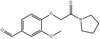 3-METHOXY-4-(2-OXO-2-PYRROLIDIN-1-YL-ETHOXY)-BENZALDEHYDE Struktur