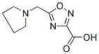 5-(PYRROLIDIN-1-YLMETHYL)-1,2,4-OXADIAZOLE-3-CARBOXYLIC ACID Struktur