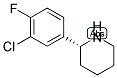 (R)-2-(3-CHLORO-4-FLUOROPHENYL)PIPERIDINE Struktur