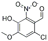 6-CHLORO-3-HYDROXY-4-METHOXY-2-NITRO-BENZALDEHYDE Struktur