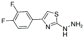 [4-(3,4-DIFLUORO-PHENYL)-THIAZOL-2-YL]-HYDRAZINE Struktur