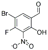 5-BROMO-4-FLUORO-2-HYDROXY-3-NITRO-BENZALDEHYDE Struktur