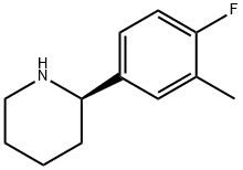 (S)-2-(4-FLUORO-3-METHYLPHENYL)PIPERIDINE Struktur