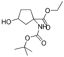 1-TERT-BUTOXYCARBONYLAMINO-3-HYDROXY-CYCLOPENTANECARBOXYLIC ACID ETHYL ESTER Struktur