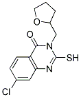 7-CHLORO-2-MERCAPTO-3-(TETRAHYDROFURAN-2-YLMETHYL)QUINAZOLIN-4(3H)-ONE Struktur