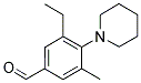 3-ETHYL-5-METHYL-4-PIPERIDIN-1-YL-BENZALDEHYDE Struktur