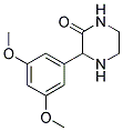 3-(3,5-DIMETHOXY-PHENYL)-PIPERAZIN-2-ONE Struktur