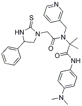 N-(4-(DIMETHYLAMINO)PHENYL)-2-METHYL-2-(2-(4-PHENYL-2-THIOXOIMIDAZOLIDIN-1-YL)-N-(PYRIDIN-3-YLMETHYL)ACETAMIDO)PROPANAMIDE Struktur