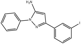 5-(3-IODO-PHENYL)-2-PHENYL-2H-PYRAZOL-3-YLAMINE Struktur