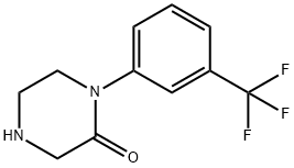 1-(3-TRIFLUOROMETHYL-PHENYL)-PIPERAZIN-2-ONE Struktur