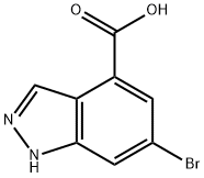 6-BROMO-(1H)INDAZOLE-4-CARBOXYLIC ACID Structure