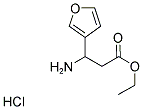 3-AMINO-3-FURAN-3-YL-PROPIONIC ACID ETHYL ESTER HYDROCHLORIDE Struktur