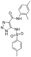 N-(2,4-DIMETHYLPHENYL)-5-{[(4-METHYLPHENYL)SULFONYL]AMINO}-1H-1,2,3-TRIAZOLE-4-CARBOXAMIDE Struktur