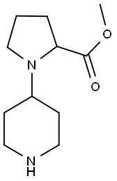 1-PIPERIDIN-4-YL-PYRROLIDINE-2-CARBOXYLIC ACID METHYL ESTER Struktur