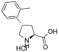 (+/-)-TRANS-4-(2-METHYLPHENYL)PYRROLIDINE-3-CARBOXYLIC ACID HYDROCHLORIDE Struktur