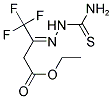 ETHYL (3Z)-3-[(AMINOCARBONOTHIOYL)HYDRAZONO]-4,4,4-TRIFLUOROBUTANOATE Structure